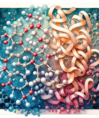 modello-molecolare-che-mostra-l'interazione-enzima-substrato