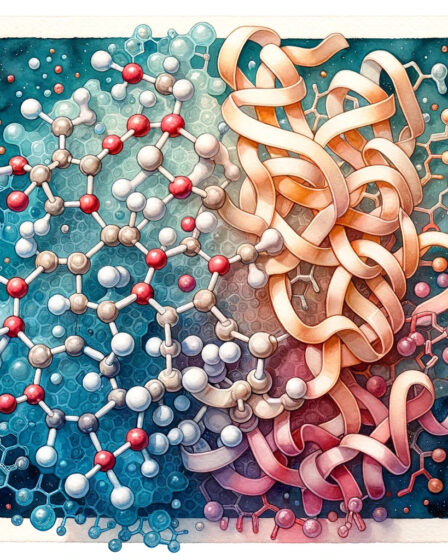 modello-molecolare-che-mostra-l'interazione-enzima-substrato